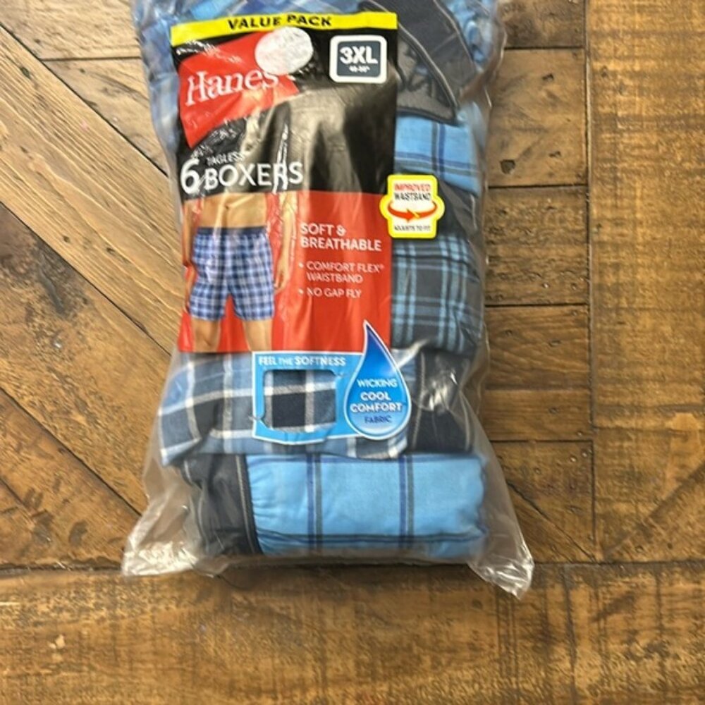 Hanes Tagless Boxers Size 3XL - Picture 4 of 5